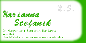 marianna stefanik business card